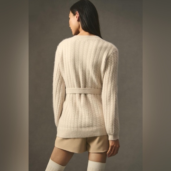 Favorite Daughter  The Ginger Belted Cardigan in Basmati - Picture 2 of 15